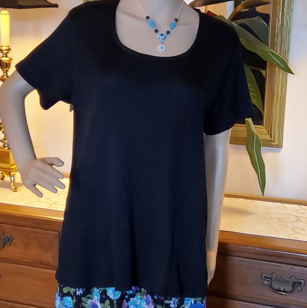 Black Knit Top